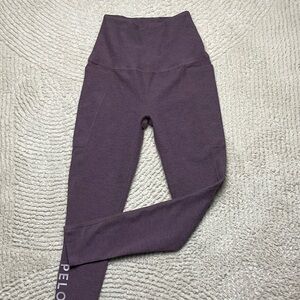 Beyond Yoga Spacedye Pocket Heather Purple High-Waist Leggings Peloton Colab XS
